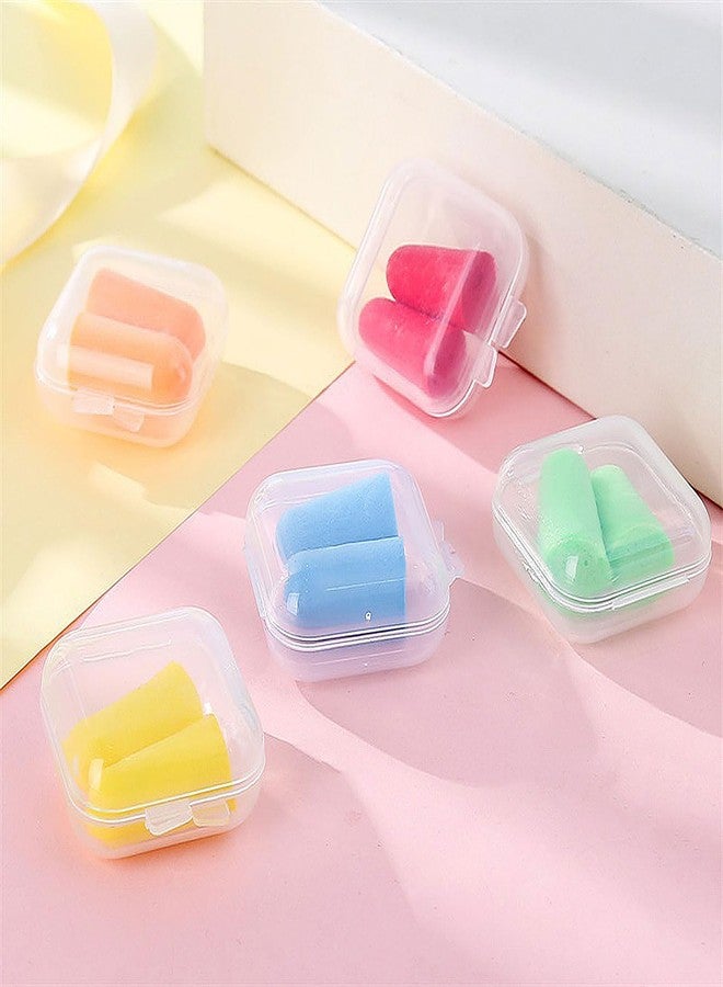 Daycount® 20 Pack Memory Foam Earplugs with Case, Soft Foam Quiet Keeping Ear Plugs for Sleeping, Loud Events, Snoring, Studying, Traveling Assorted Color - Image 2